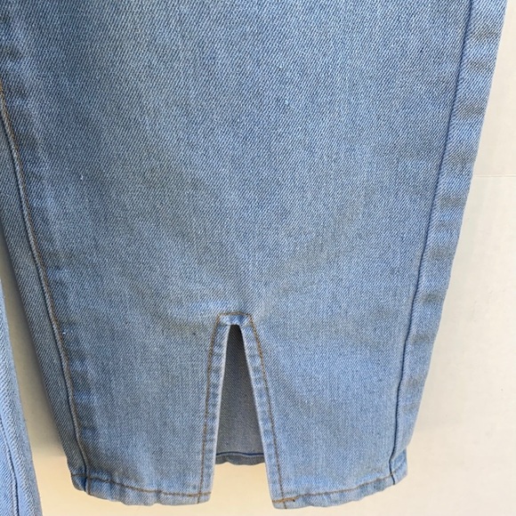 Princess Polly Womens Size 2 Rosalie light blue straight leg mid rise jeans - Picture 7 of 9